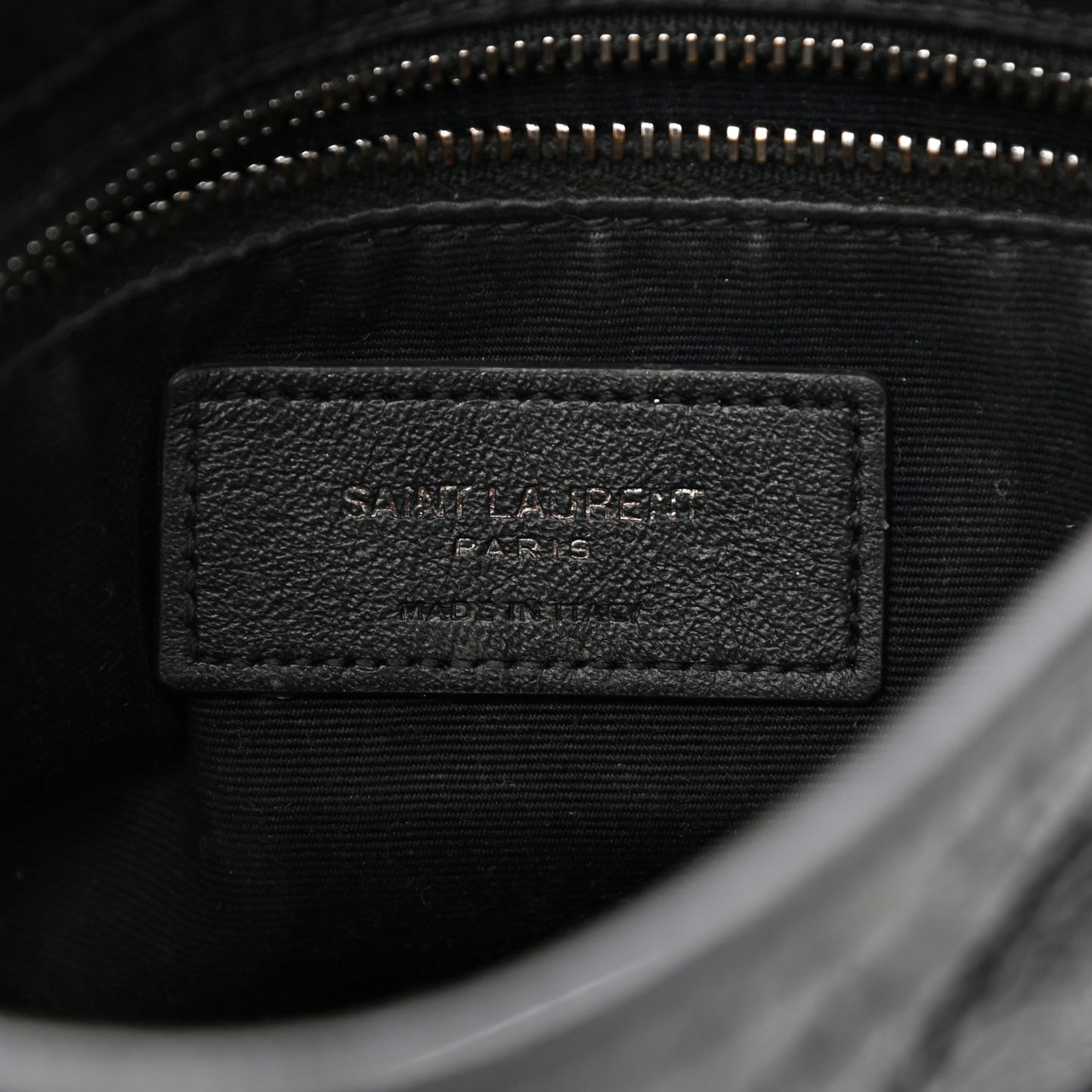 Crinkled Calfskin Matelasse Monogram Niki Chain Wallet Black