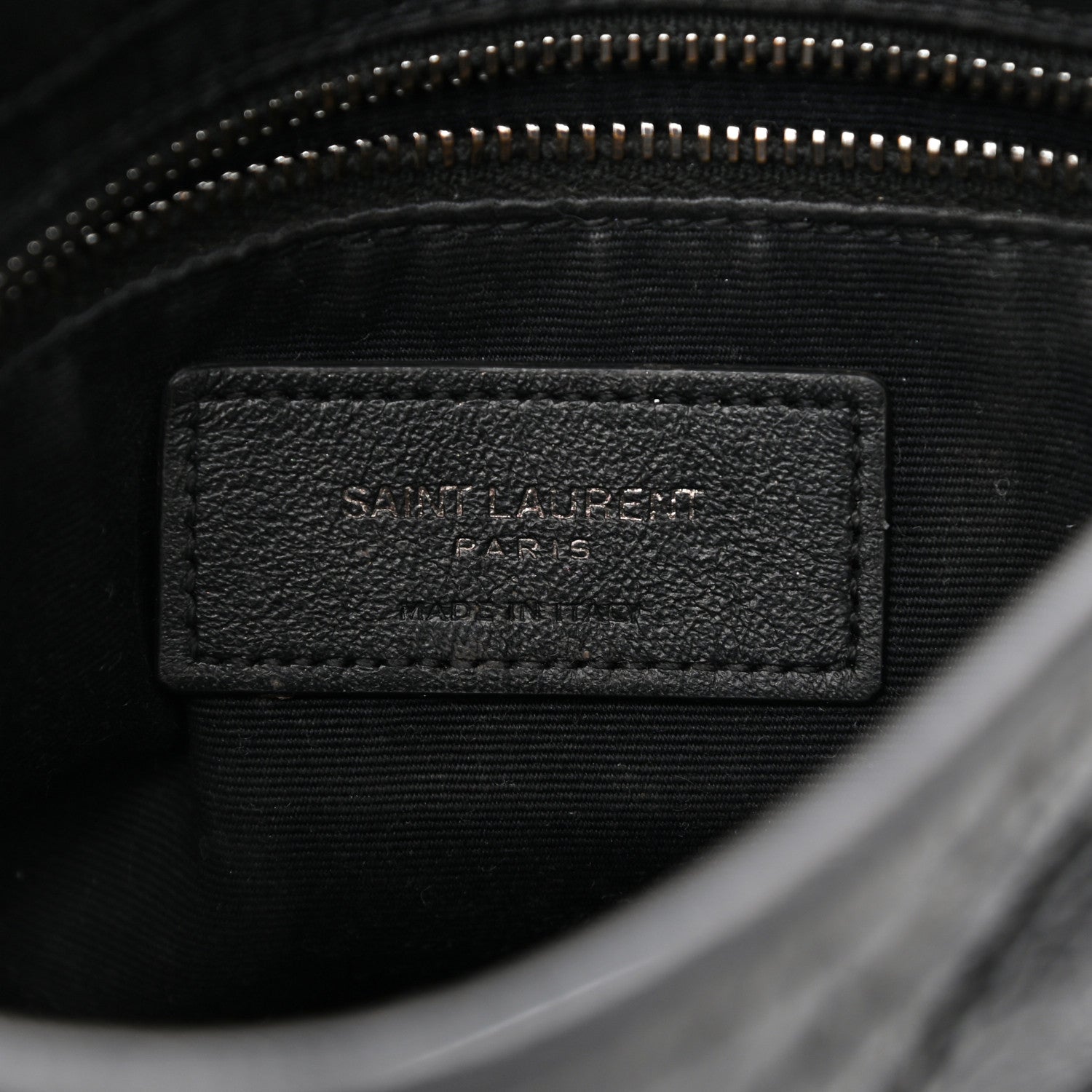 Saint Laurent Crinkled Calfskin Matelasse Monogram Niki Chain Wallet Black 6 of 12