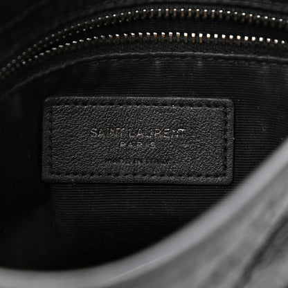 Saint Laurent Crinkled Calfskin Matelasse Monogram Niki Chain Wallet Black 6 of 12