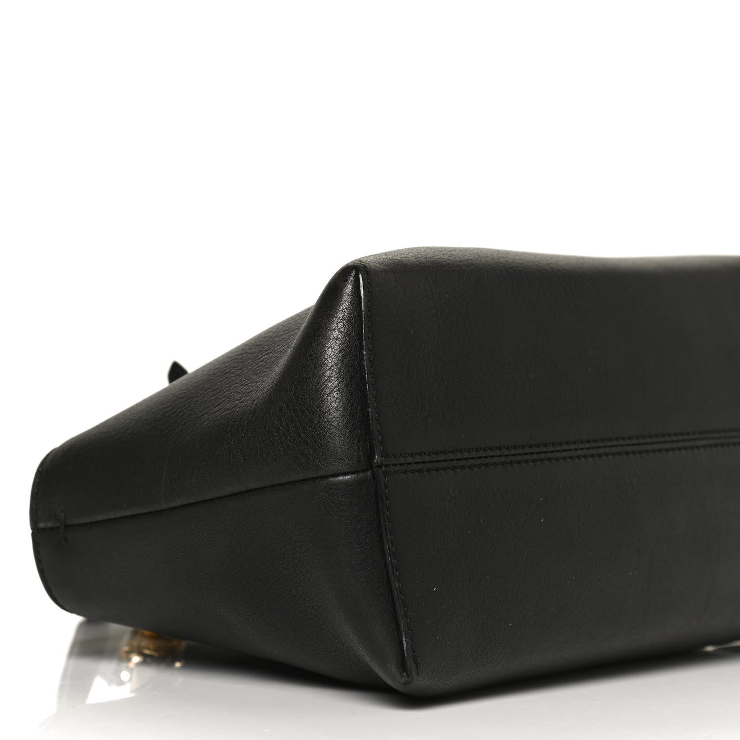 Fendi Vitello Dolce Chain Tail Gold Edition Medium By The Way Boston Bag Black Vintage Gold 9 of 13