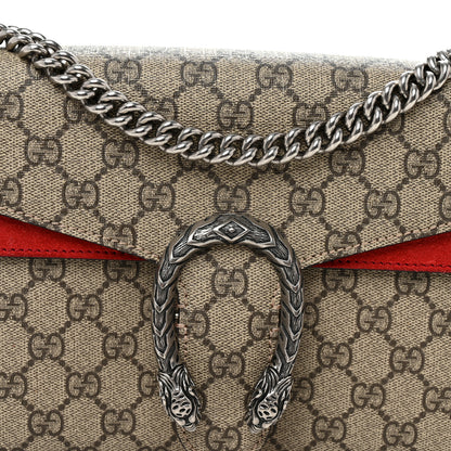 Gucci GG Supreme Monogram Small Dionysus Shoulder Bag Red 8 of 10