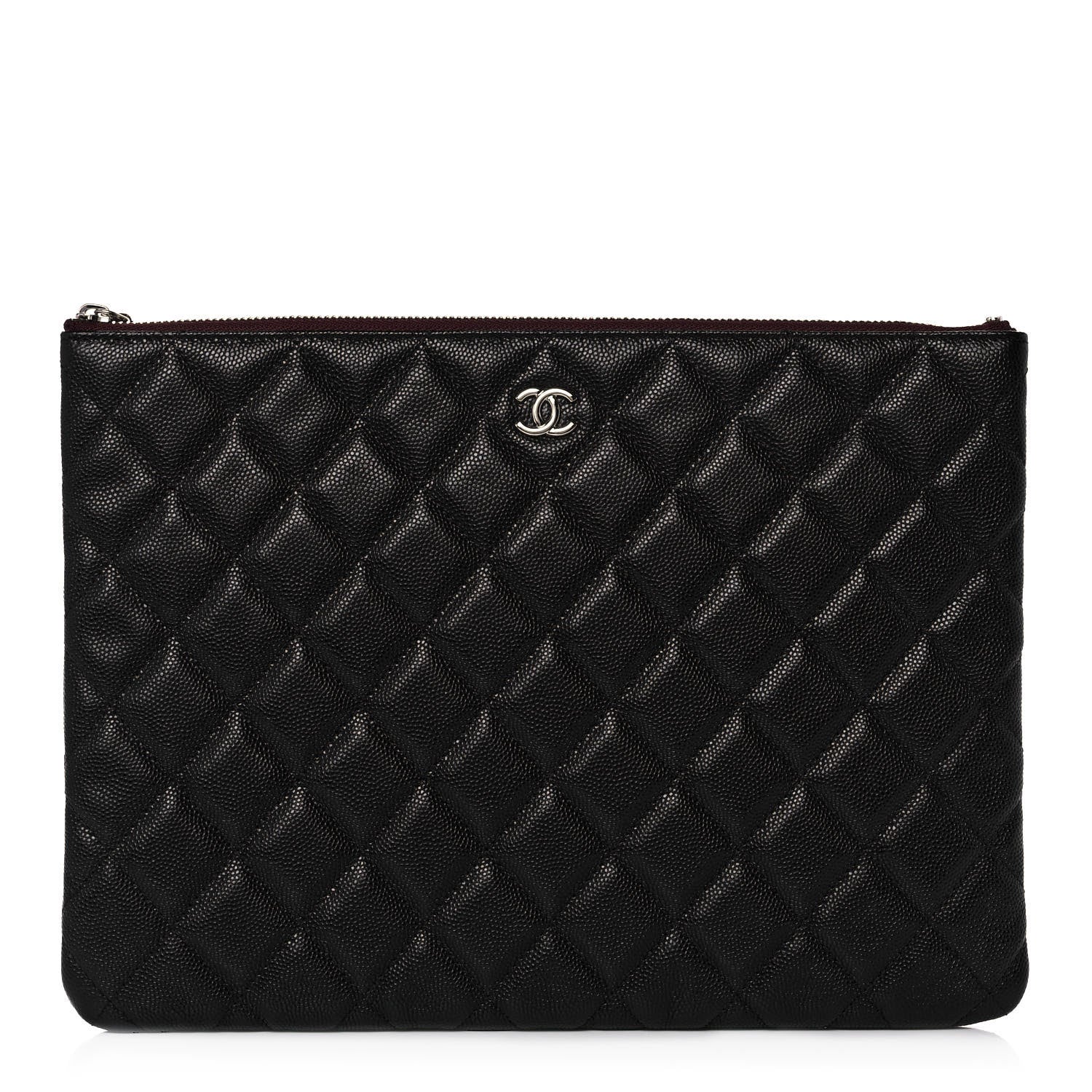 Chanel Caviar Quilted Medium Cosmetic Case Black 1 of 10