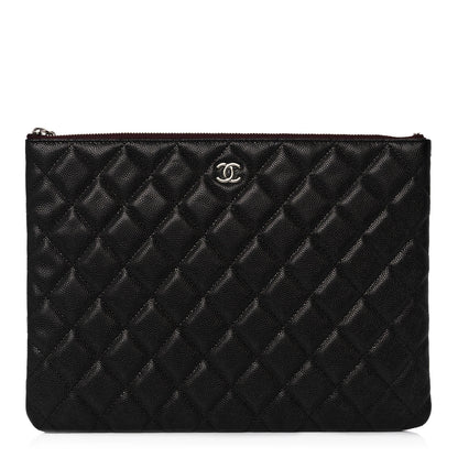 Chanel Caviar Quilted Medium Cosmetic Case Black 1 of 10