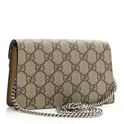 Gucci GG Supreme Monogram Super Mini Dionysus Shoulder Bag Taupe 3 of 11