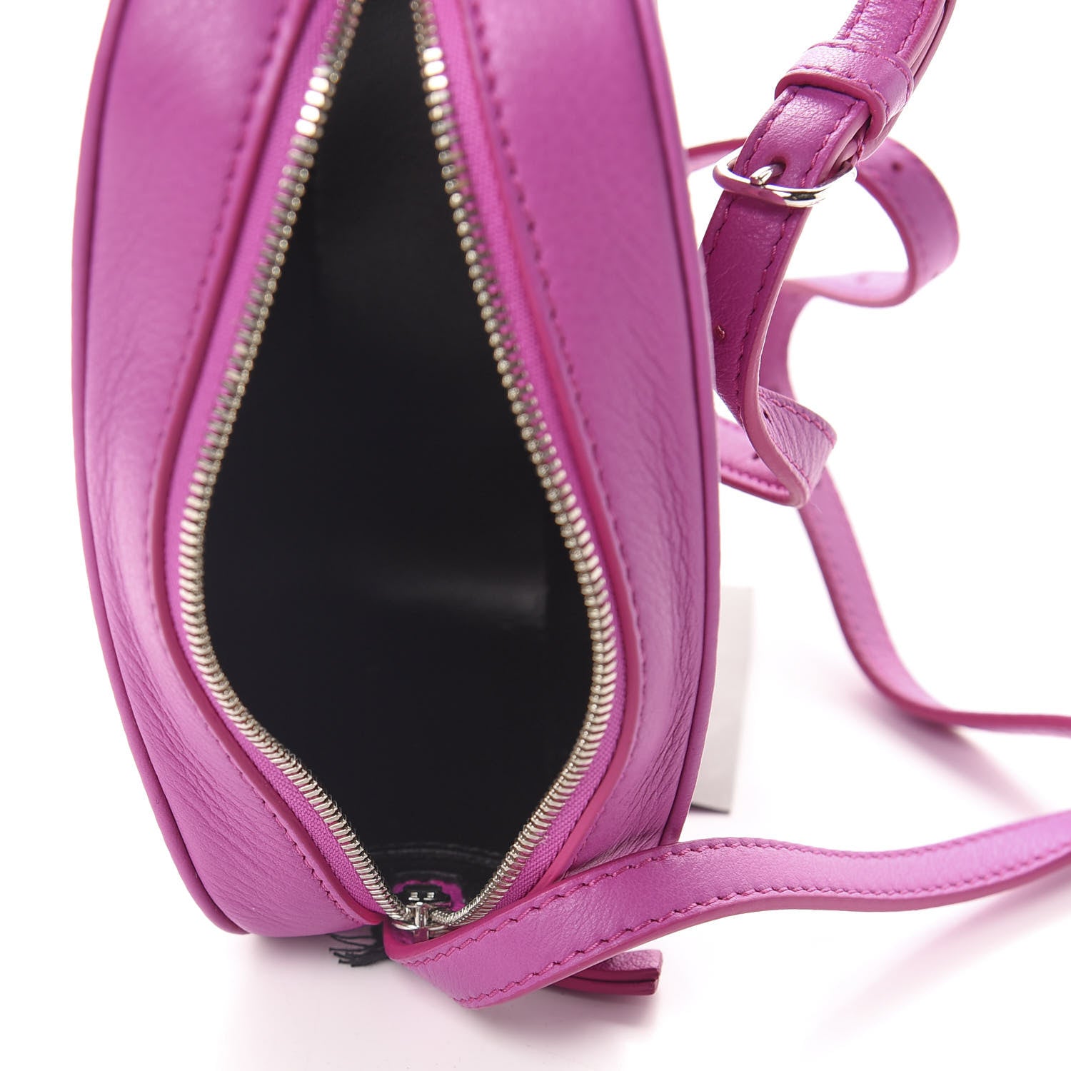 Balenciaga Calfskin Kittens Logo XS Everyday Camera Bag Fuchsia 5 of 10