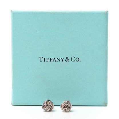 Tiffany Sterling Silver Twist Knot Earrings 5 of 5
