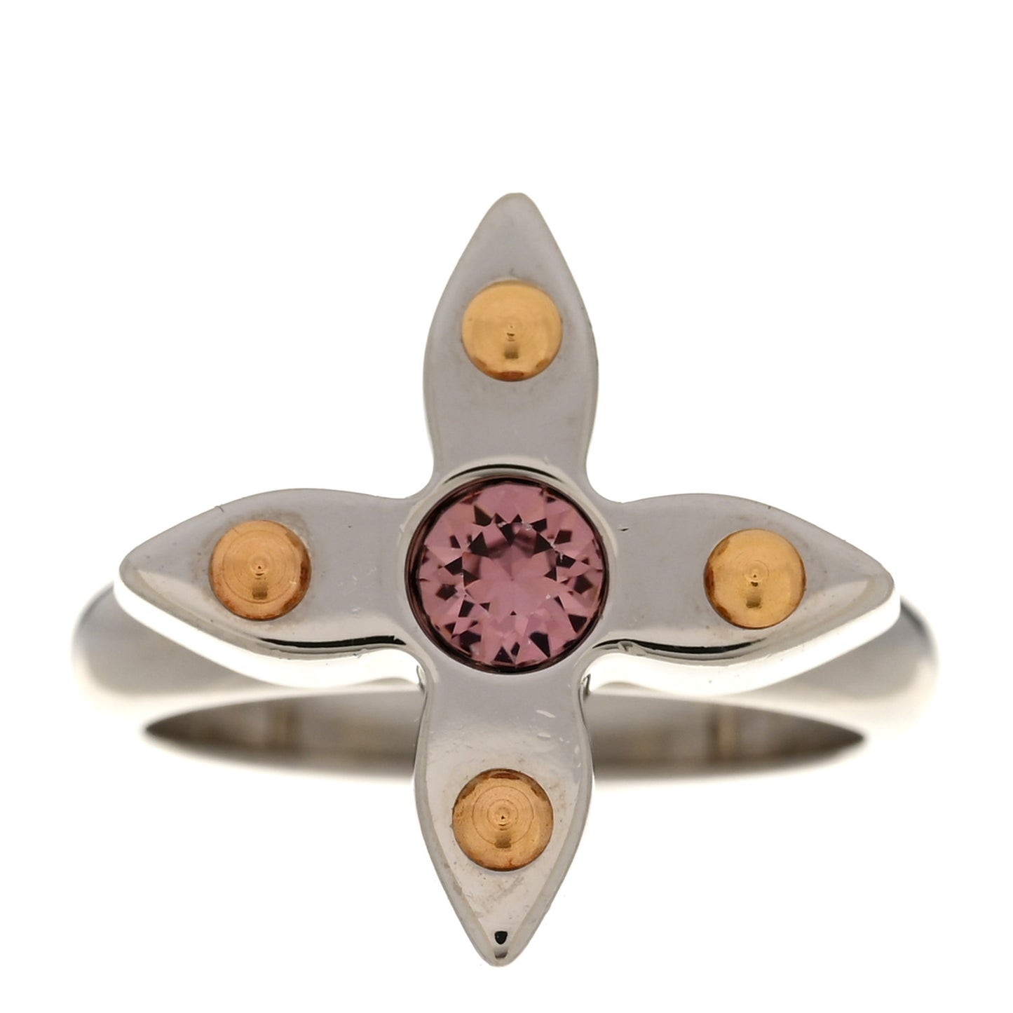 Metal Crystal Love Letters Timeless Ring 5.5