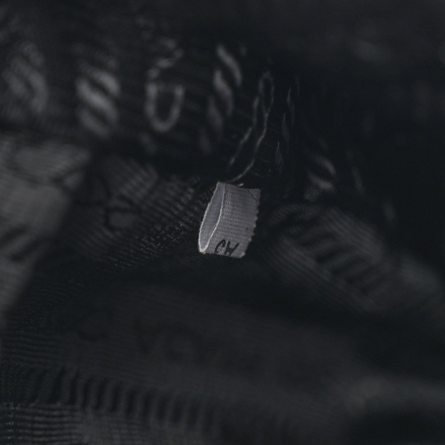 Terry Cloth Mini Re-Edition 2000 Bag Celeste Black