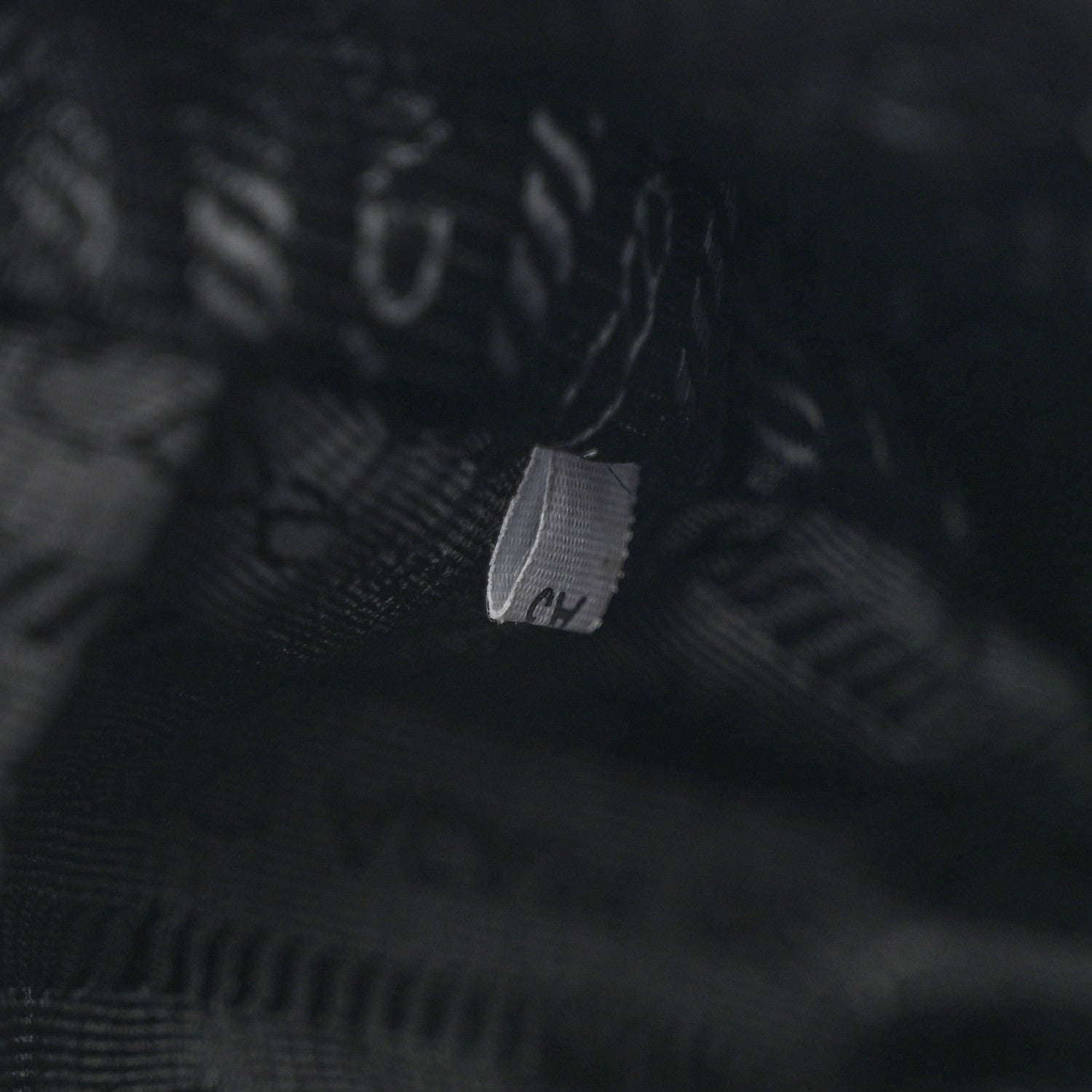 Prada Terry Cloth Mini Re-Edition 2000 Bag Celeste Black 7 of 11