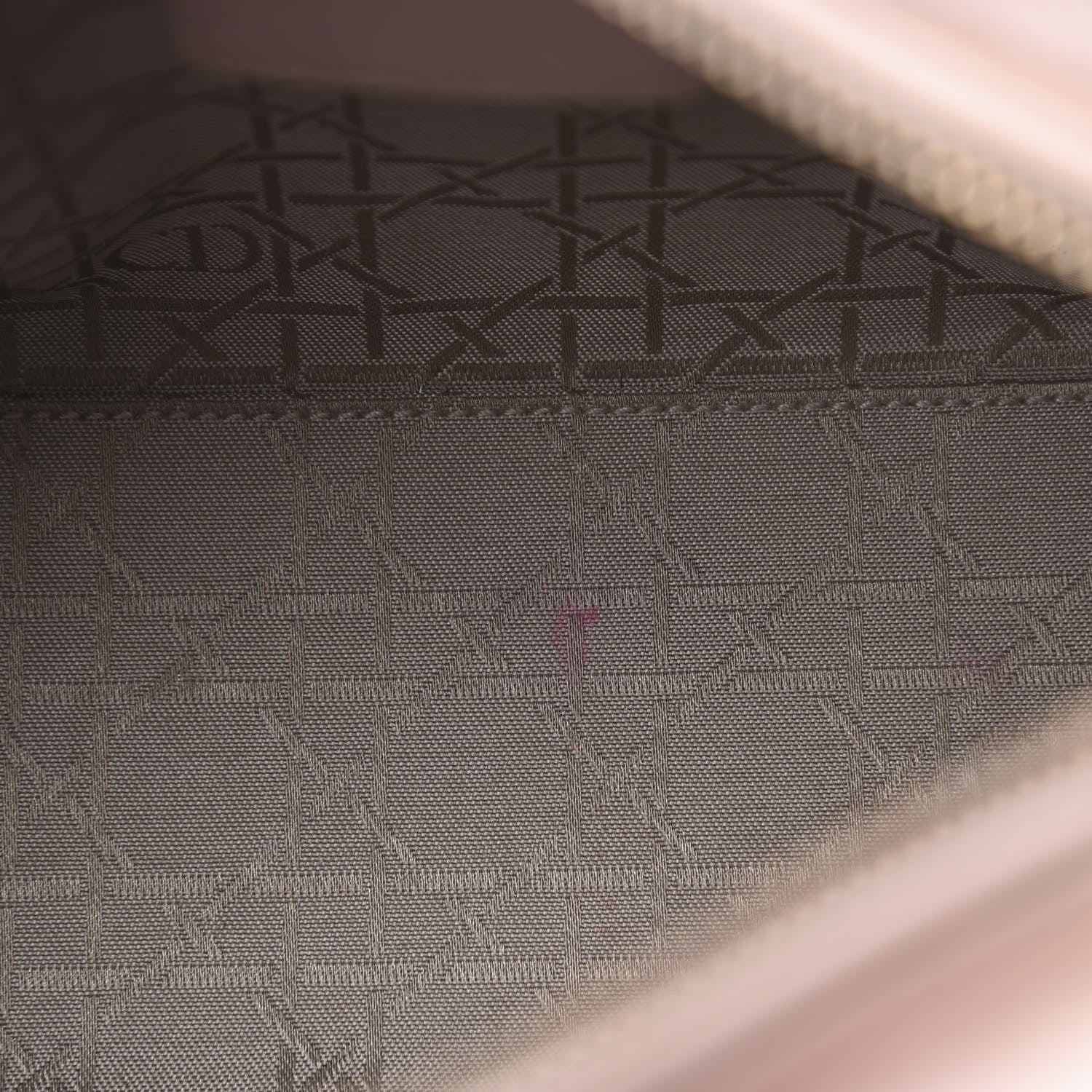 Christian Dior Pearly Lambskin Cannage Medium Lady Dior Lotus 14 of 14