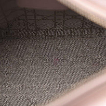 Christian Dior Pearly Lambskin Cannage Medium Lady Dior Lotus 14 of 14
