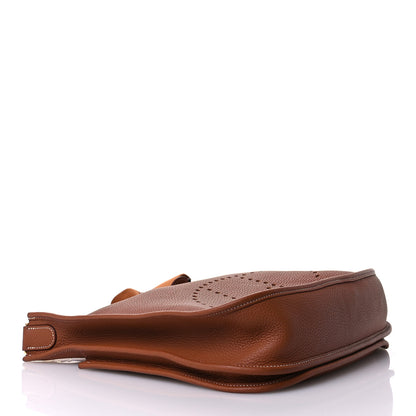 Hermes Taurillon Clemence Evelyne III PM Gold 4 of 11