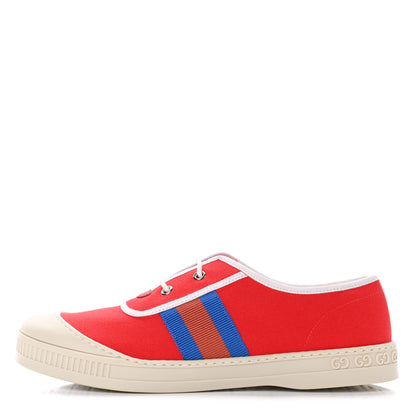 Gucci Canvas Web Sneakers 37 Hibiscus Red 1 of 4