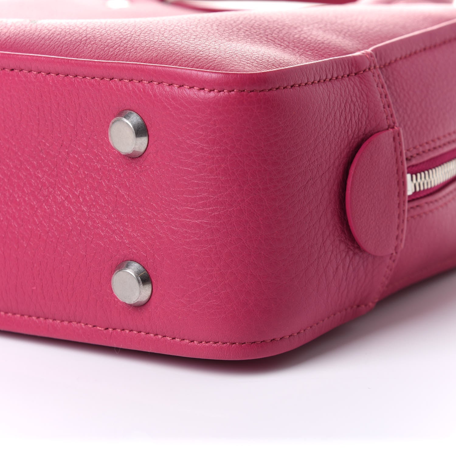 Balenciaga Shiny Day Calfskin XS Triangle Square Bag Pink 10 of 10