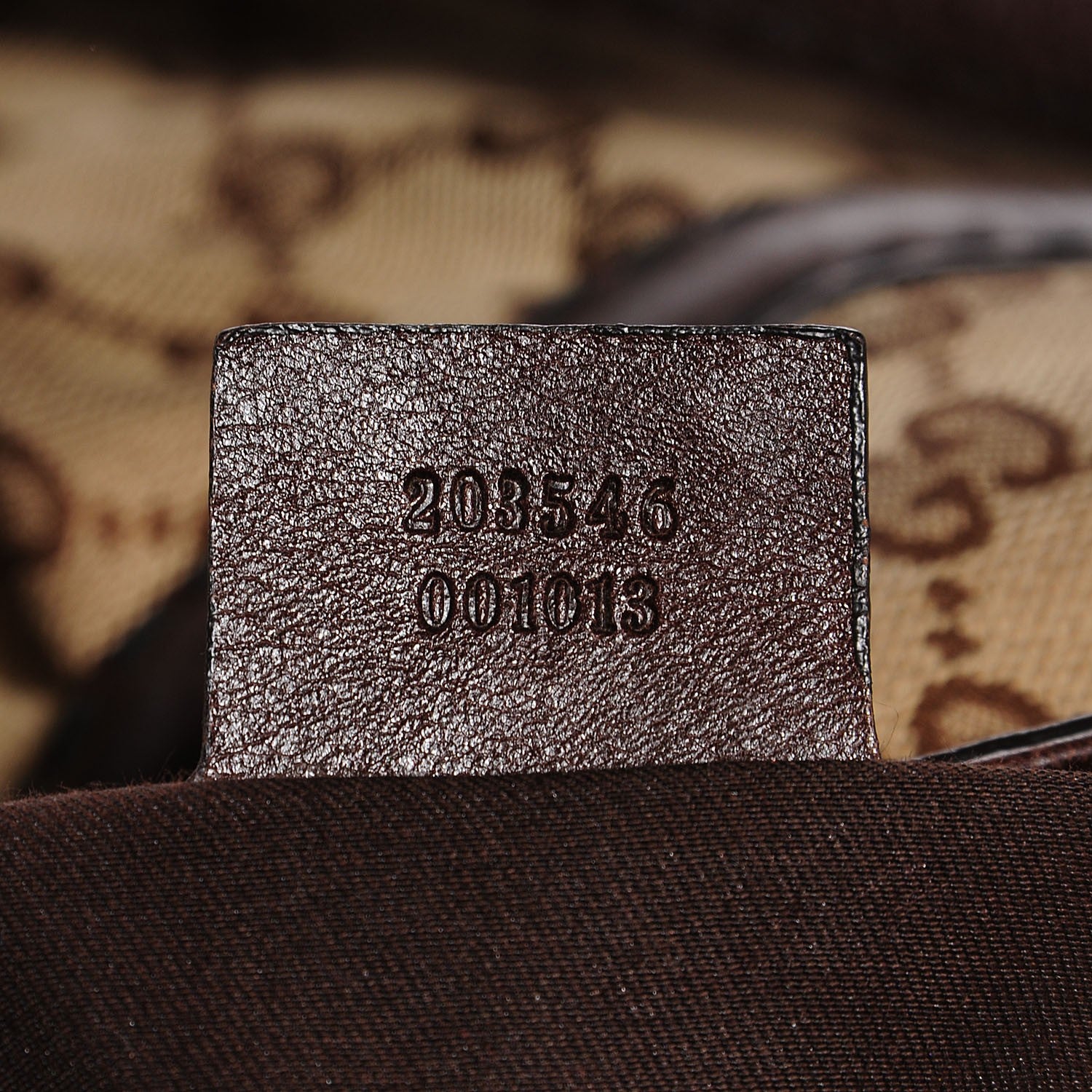 Gucci Monogram Medium Jockey Tote Brown 7 of 7