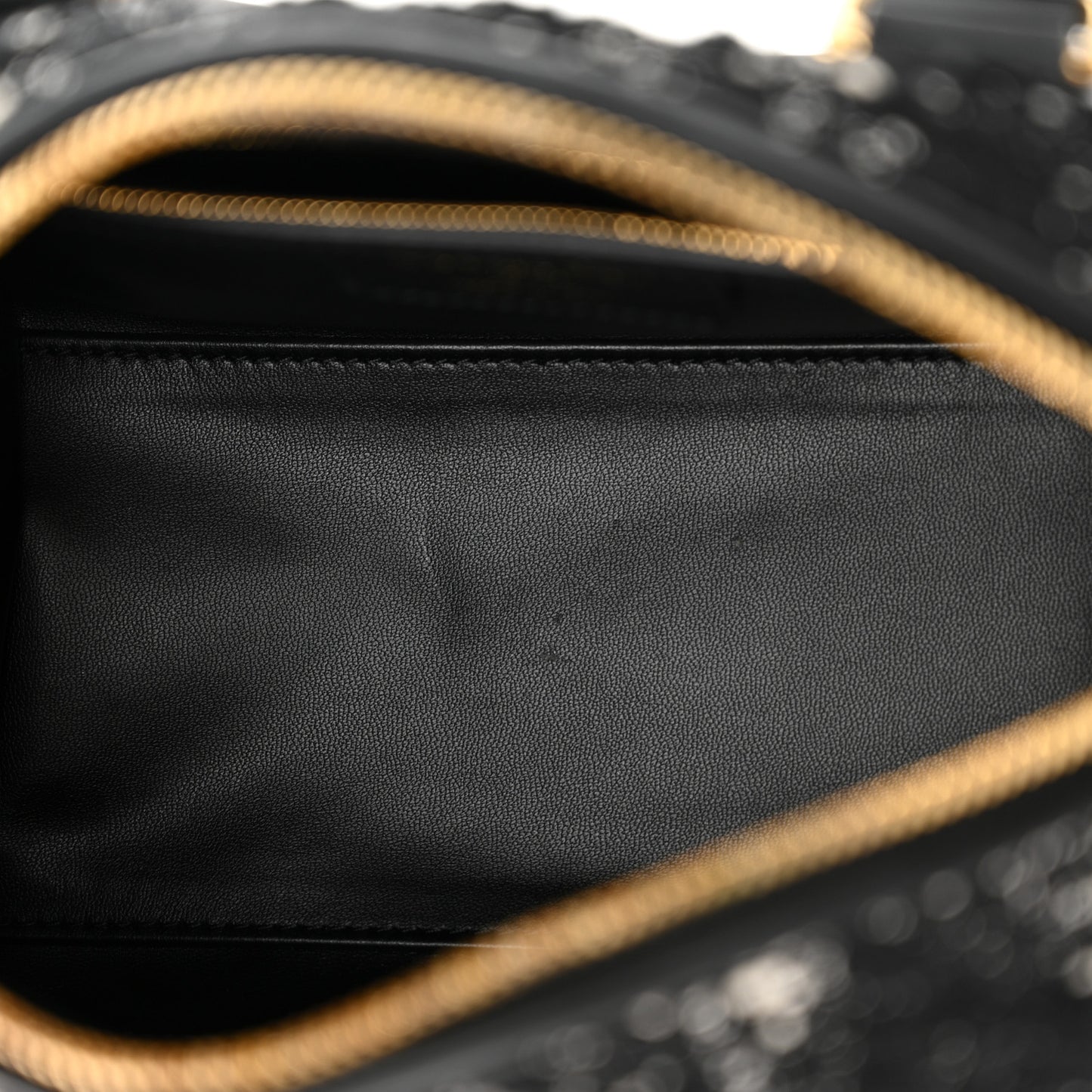 Tweed Cannage Groove 20 Bag Black White