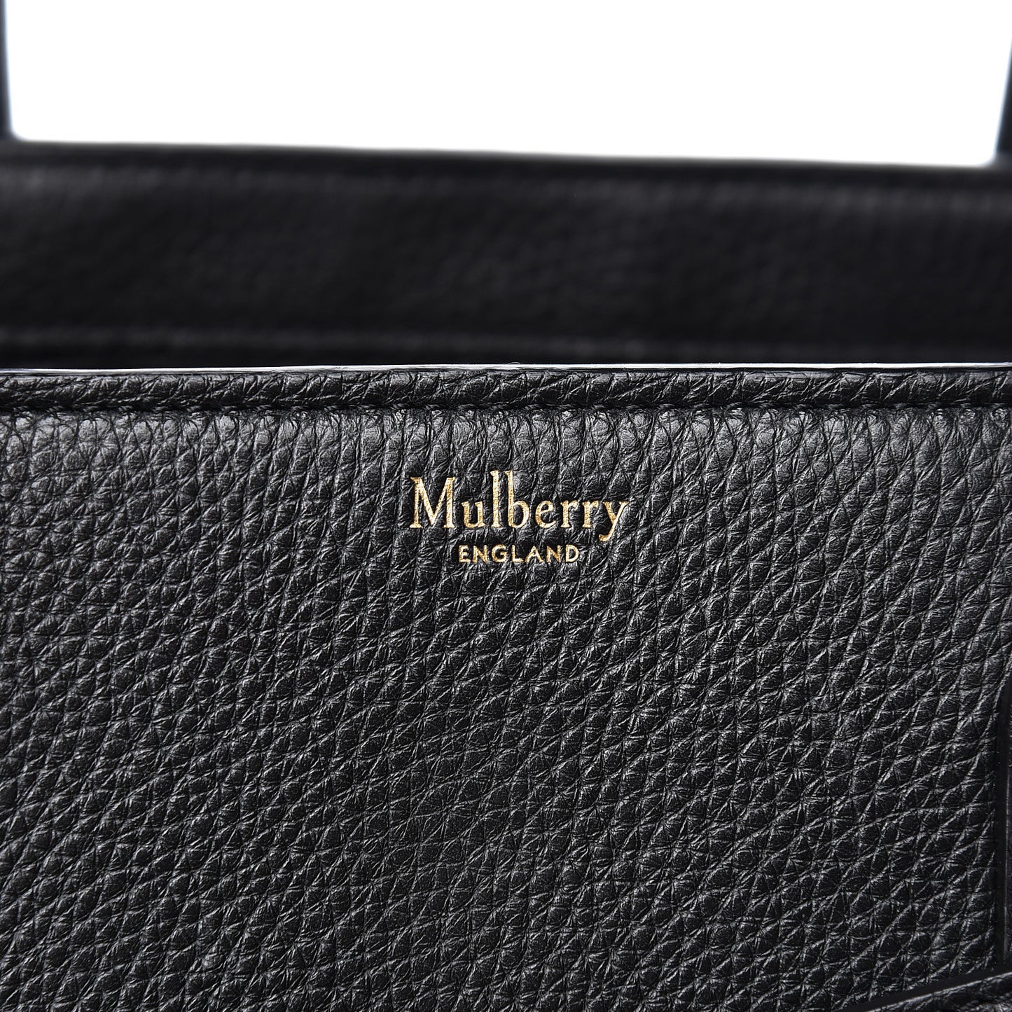 Classic Grain Small Bayswater Zip Tote Black