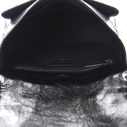 Saint Laurent Crinkled Calfskin Matelasse Monogram Medium Niki Chain Satchel Black 5 of 11
