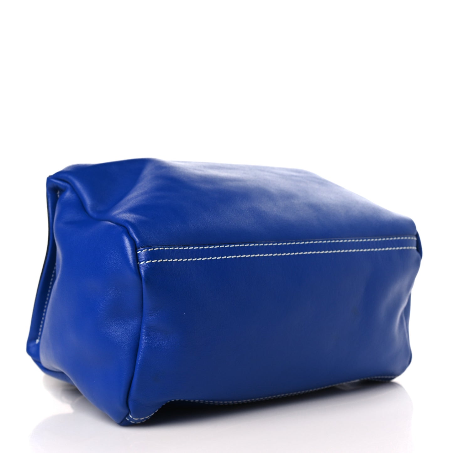 Calfskin Mini Pandora Logo Strap Moroccan Blue