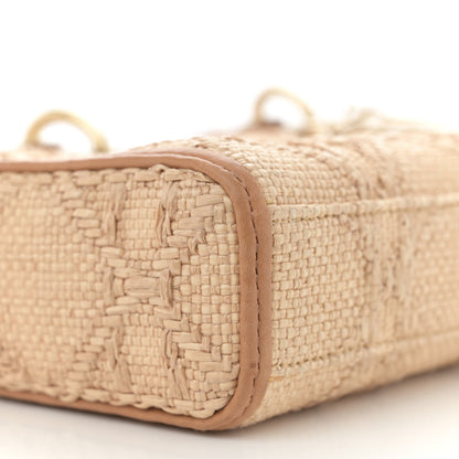 Christian Dior Raffia Macro Cannage Lady D-Joy Natural 9 of 13
