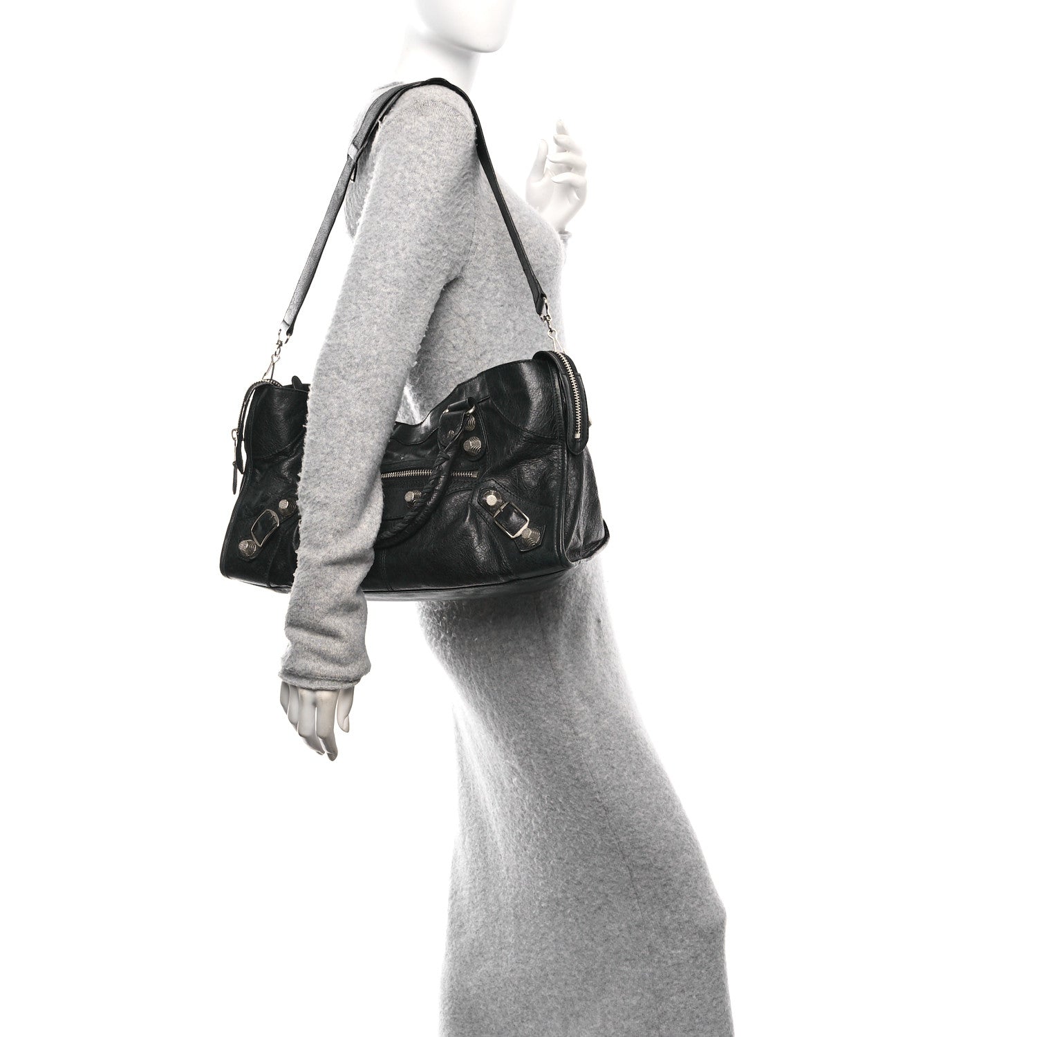 Balenciaga Agneau Giant 21 Silver Hardware Part Time Black 2 of 11