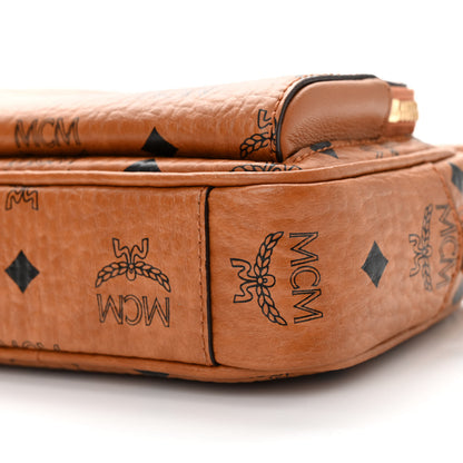 MCM Visetos Monogram Small Aren Crossbody Cognac 9 of 10