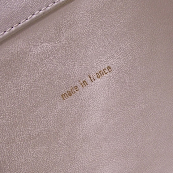 Chanel Leather Quilted Shoulder Tote White 9 of 12