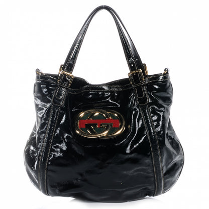 Gucci Dialux Medium Britt Tote Black 1 of 8