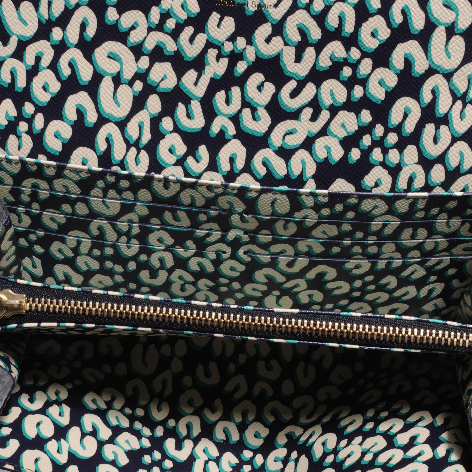 Louis Vuitton Monogram Leopard Sarah Wallet Blue Infini 5 of 7