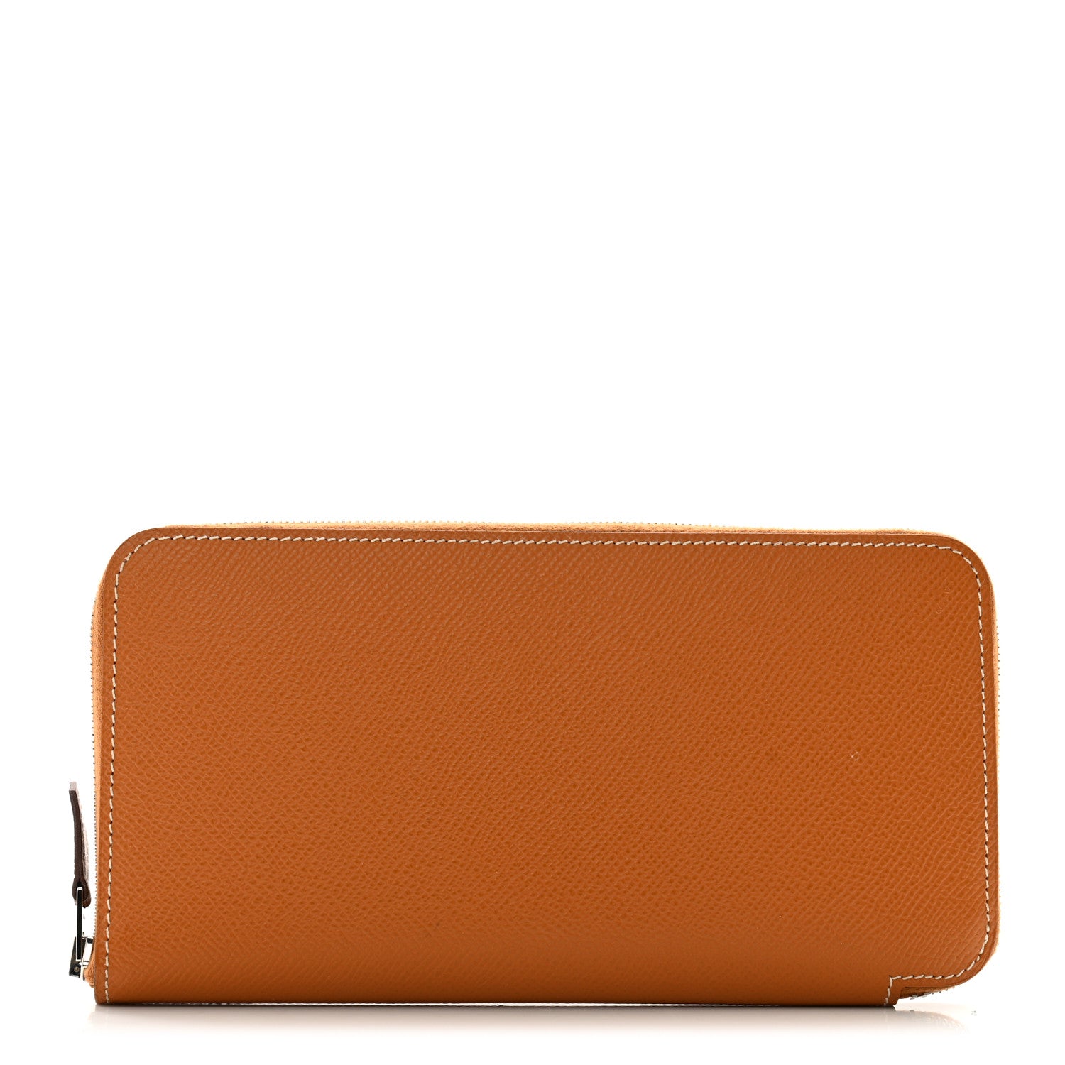 Hermes Epsom Silk'In Wallet Toffee Mykonos Bleu Ciel 1 of 11