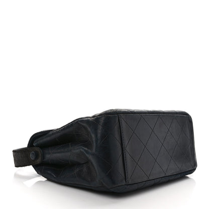Chanel Lambskin Quilted CC Flap Shoulder Bag Navy 4 of 16
