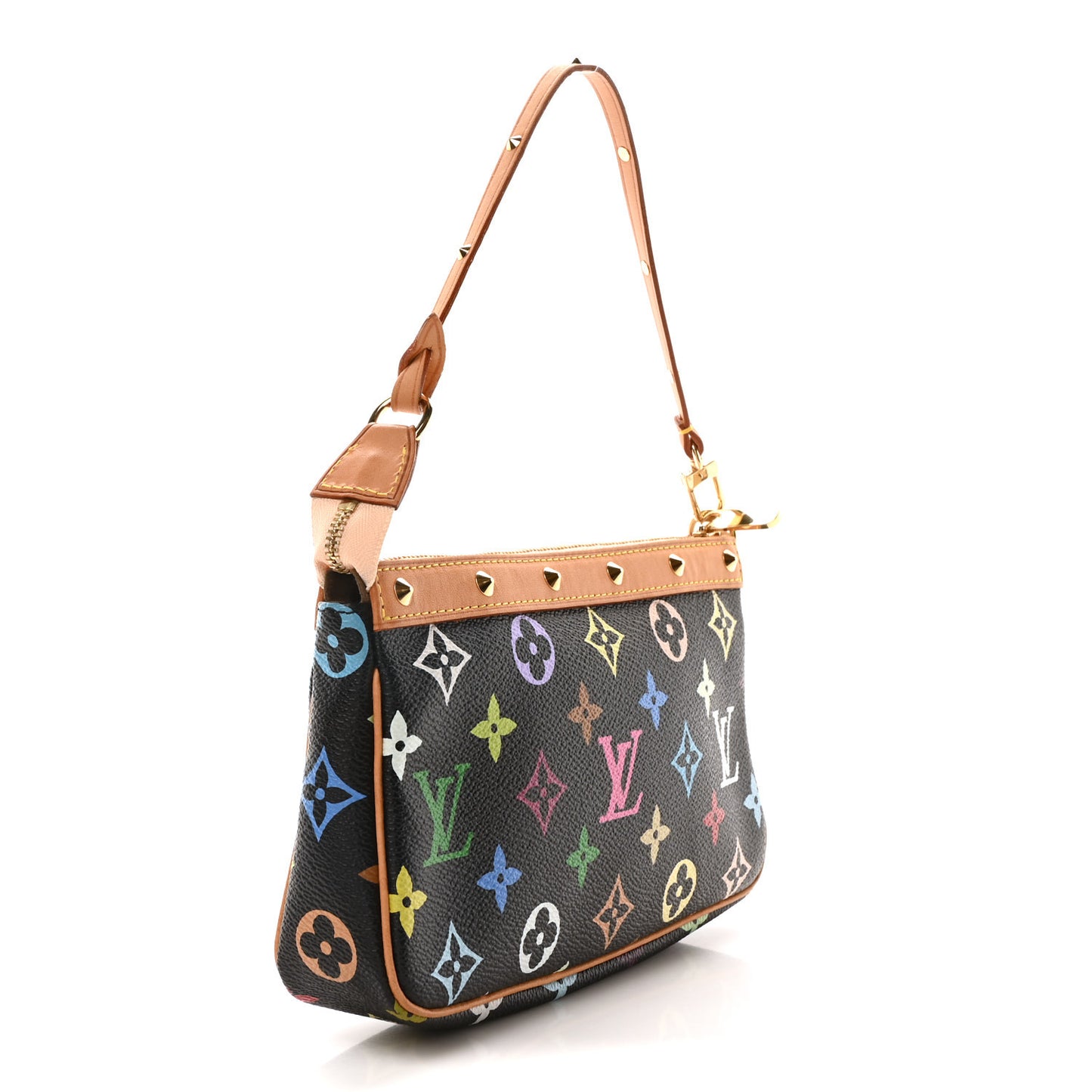Monogram Multicolor Pochette Accessories Black