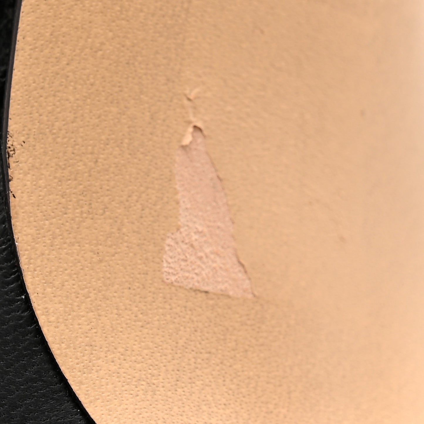 Mesh Nappa Chunky Chain Sandals 38 Black