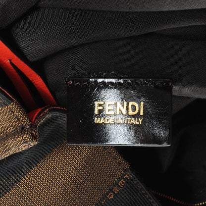 Fendi Pequin Vitello All In Shopper Tote Tobacco Papavero 6 of 10