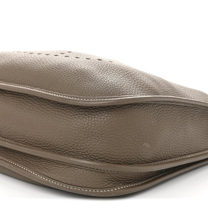Hermes Taurillon Clemence Evelyne III PM Etoupe 10 of 11