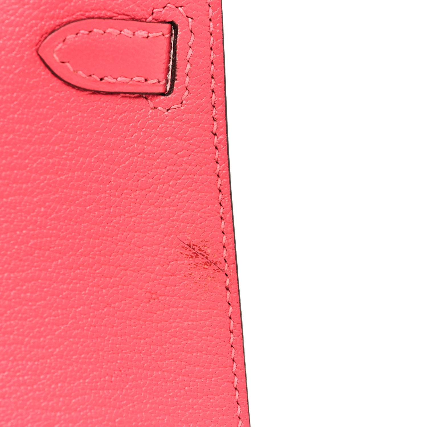 Hermes Chevre Mysore Mini Kelly Sellier 20 Rose Lipstick 10 of 11
