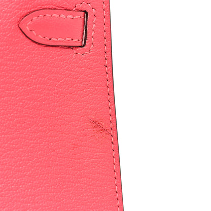 Hermes Chevre Mysore Mini Kelly Sellier 20 Rose Lipstick 10 of 11