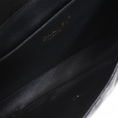 Chanel Lambskin Quilted Clutch Flap Black 6 of 8