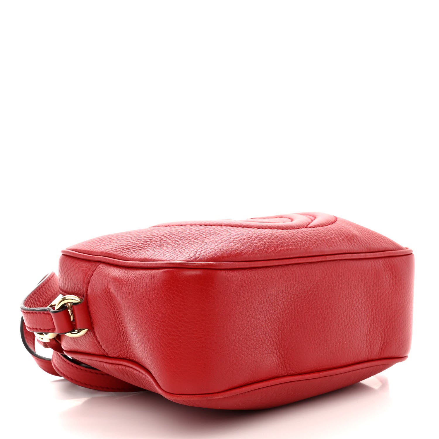 Gucci Pebbled Calfskin Small Soho Disco Bag Tabasco Red 4 of 13