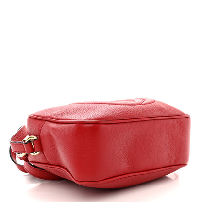 Gucci Pebbled Calfskin Small Soho Disco Bag Tabasco Red 4 of 13