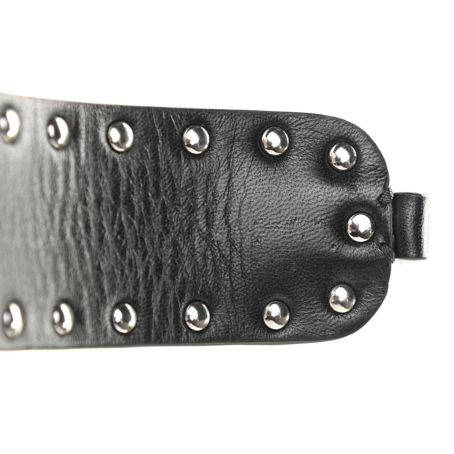 Lambskin Free Rockstud Spike Shoulder Strap Black