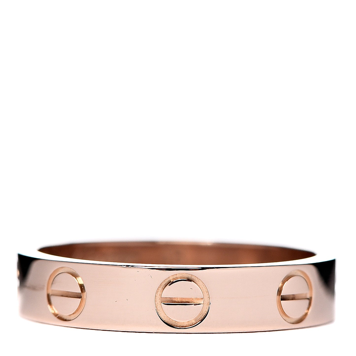 18K Pink Gold 3.5mm LOVE Wedding Band Ring 48 4.5