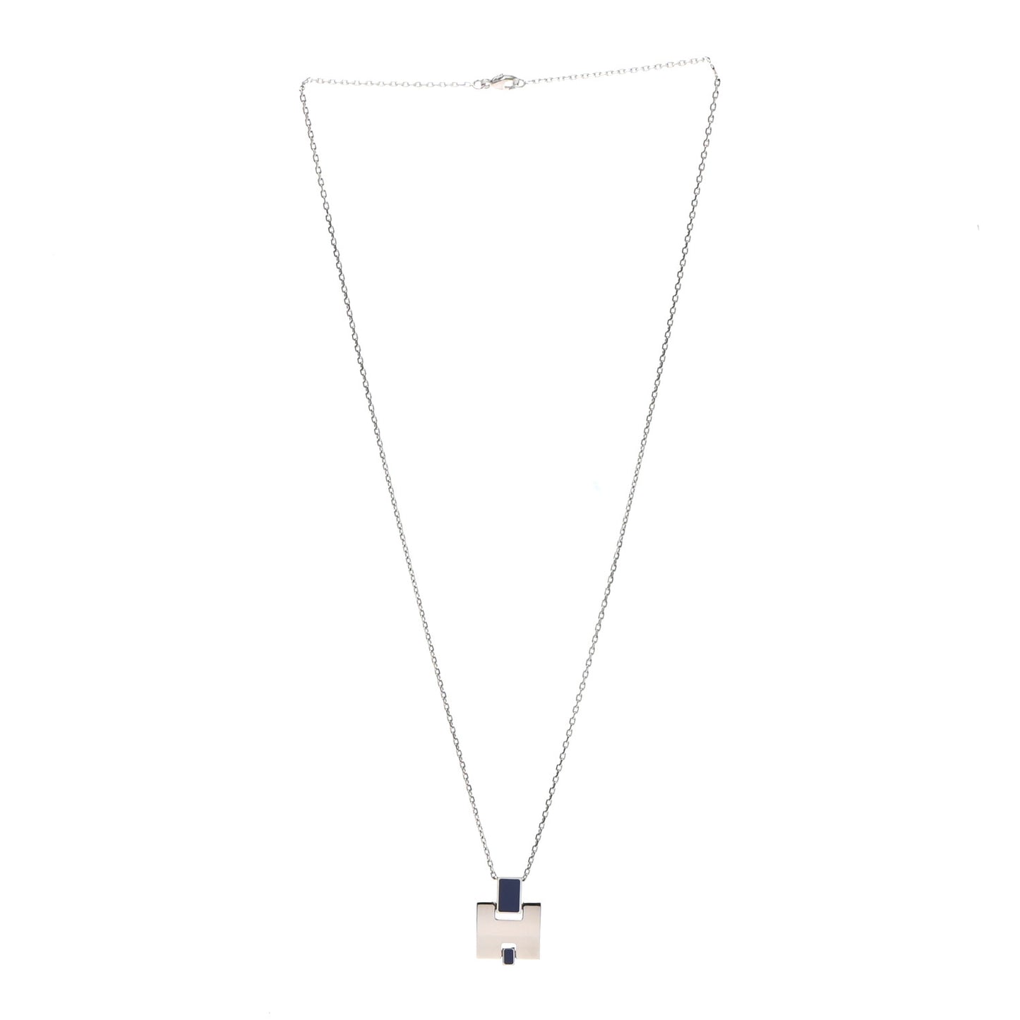 Palladium Lacquered Eileen Pendant Necklace