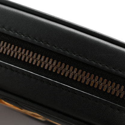 Gucci Calfskin Matelasse GG Marmont Belt Bag 85 34 Black 11 of 12