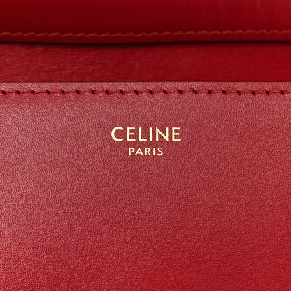 Celine Box Calfskin Teen Classic Box Flap Bag Red 6 of 12