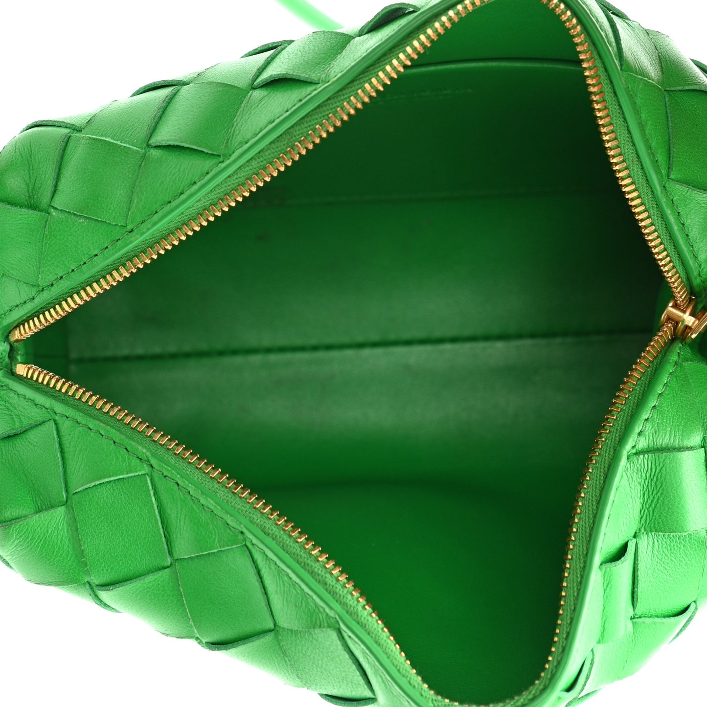 Nappa Intrecciato Mini Loop Camera Bag Parakeet