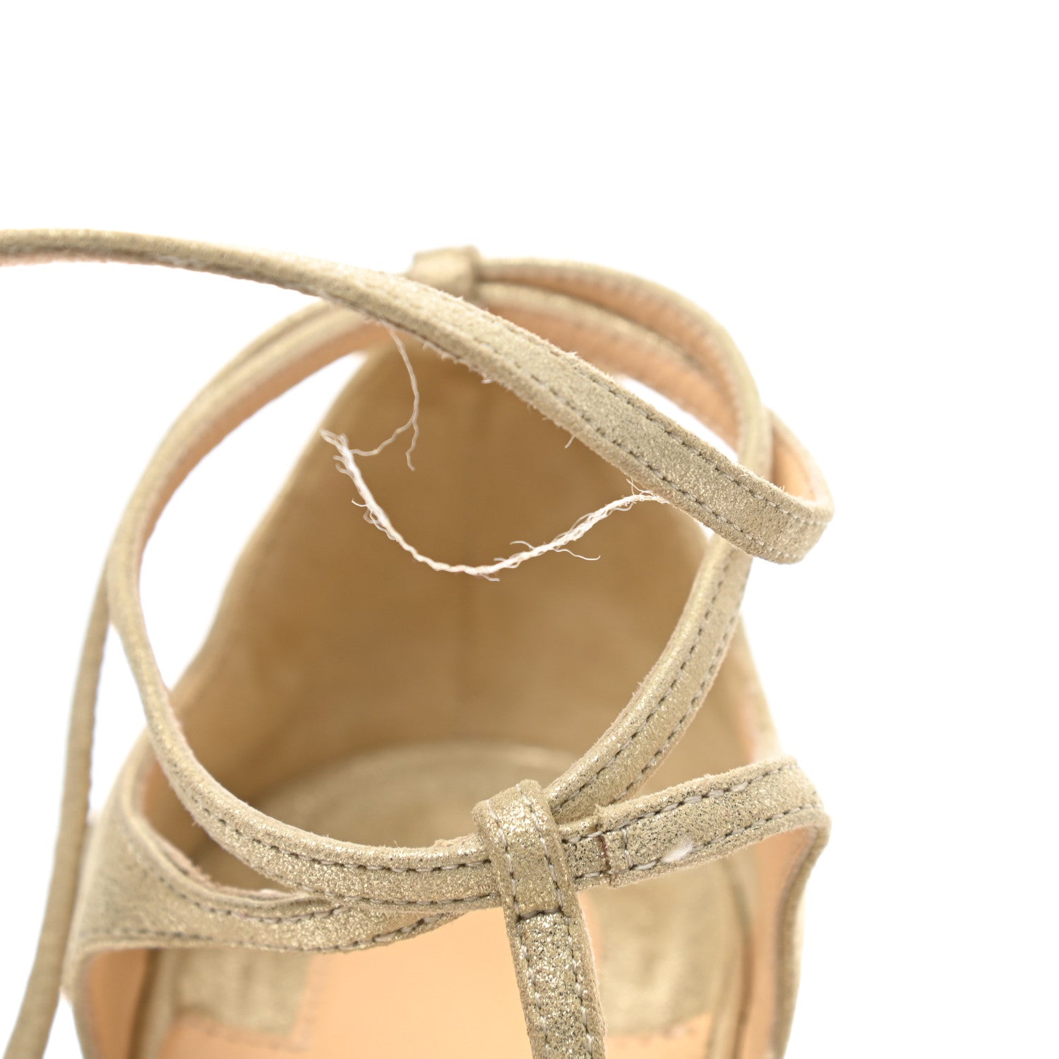 Christian Louboutin Metallic Calfskin Suede Blake 140 Pumps 37.5 Platine 11 of 13