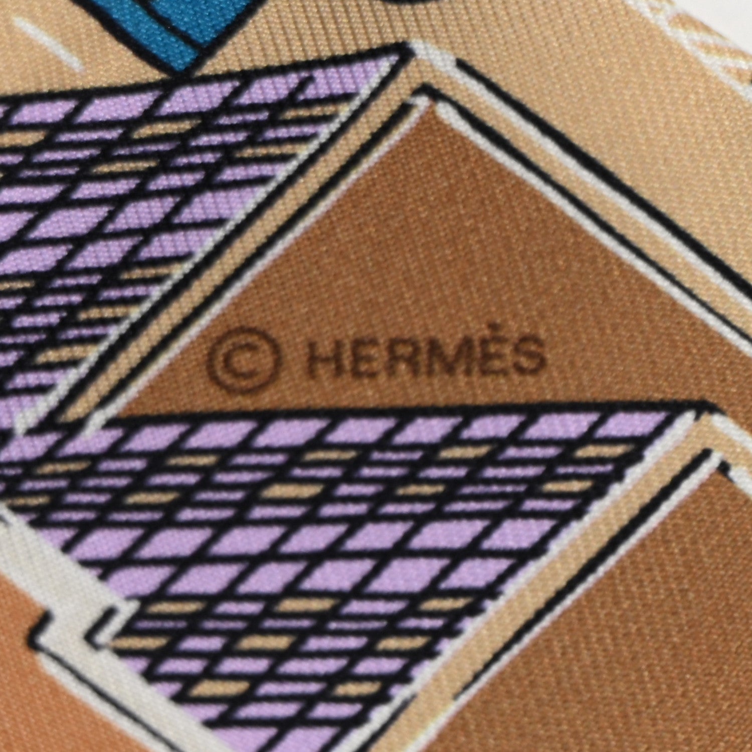 Hermes Silk Pantin City Twilly 3 of 4