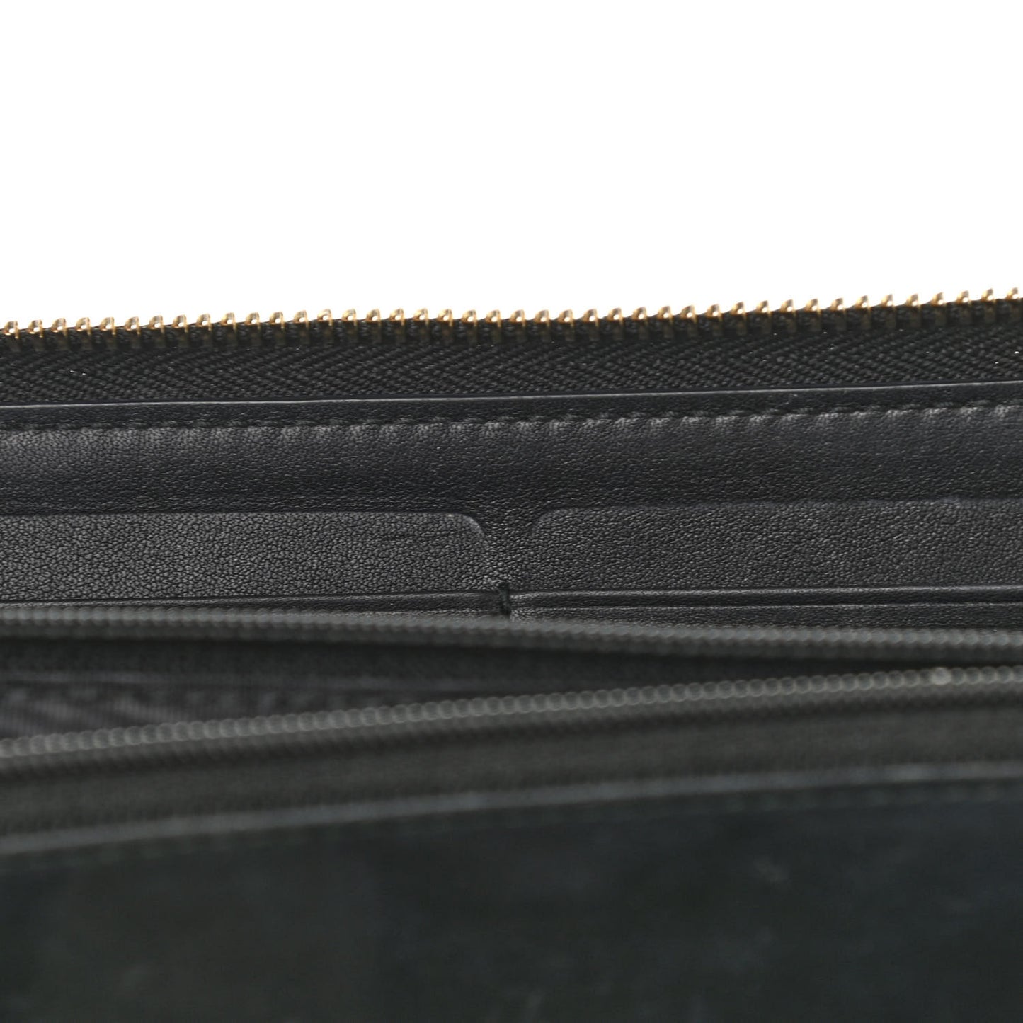 Microguccissima Zip Around Wallet Black
