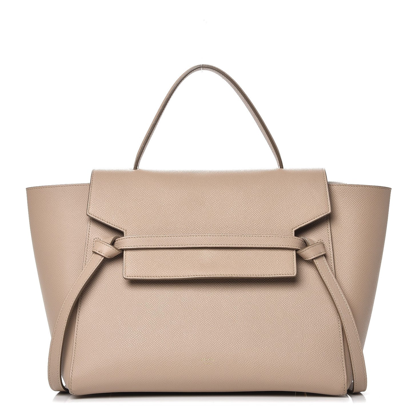 Grained Calfskin Mini Belt Bag Light Taupe